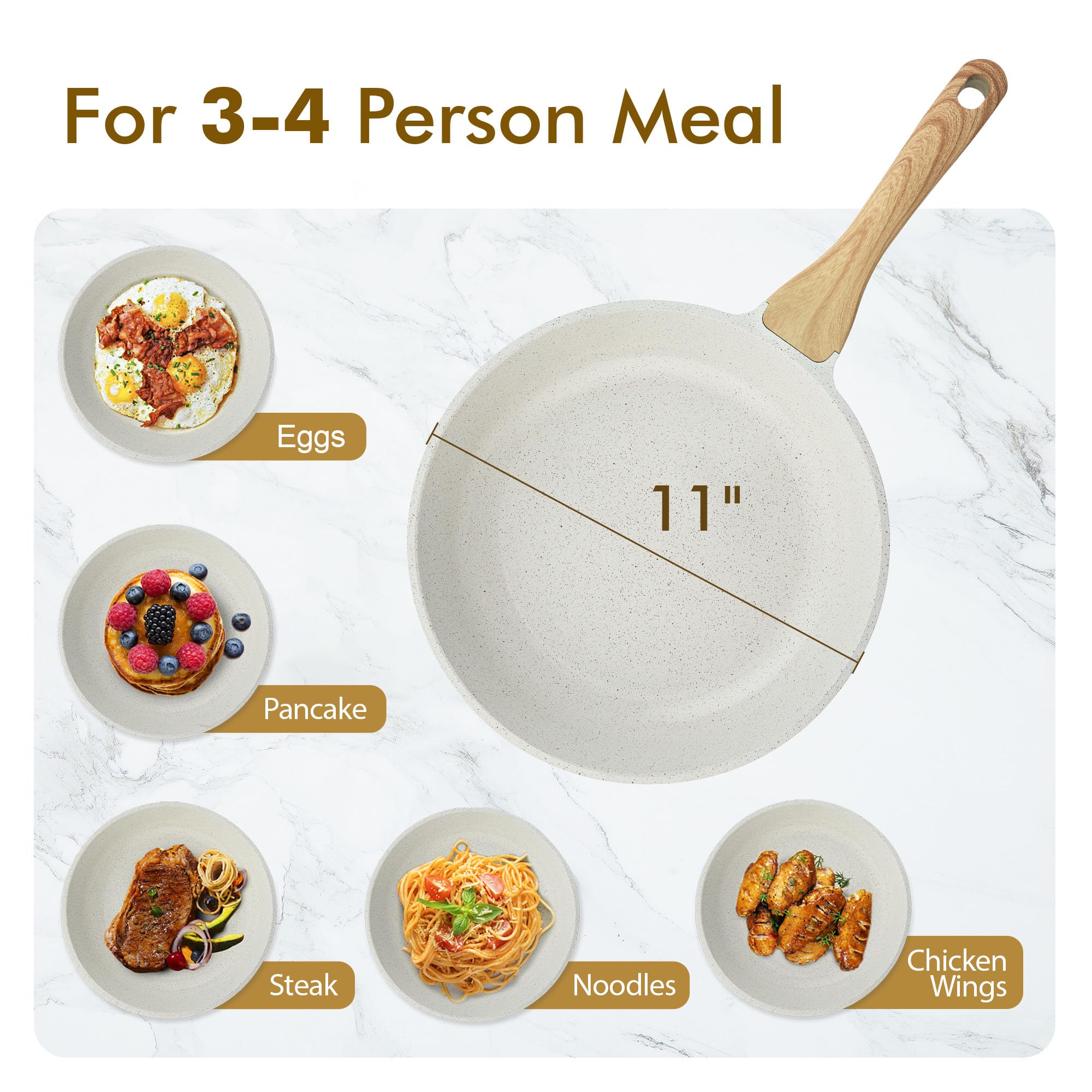 SENSARTE oven-safe up to 550°F with handle removed