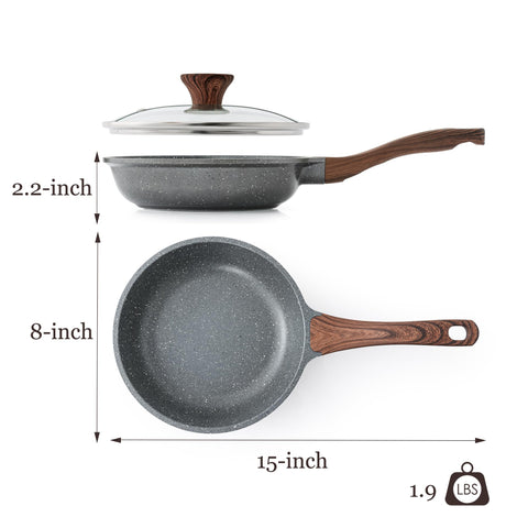SENSARTE oven-safe handle supports finishing touches up to 302°F.