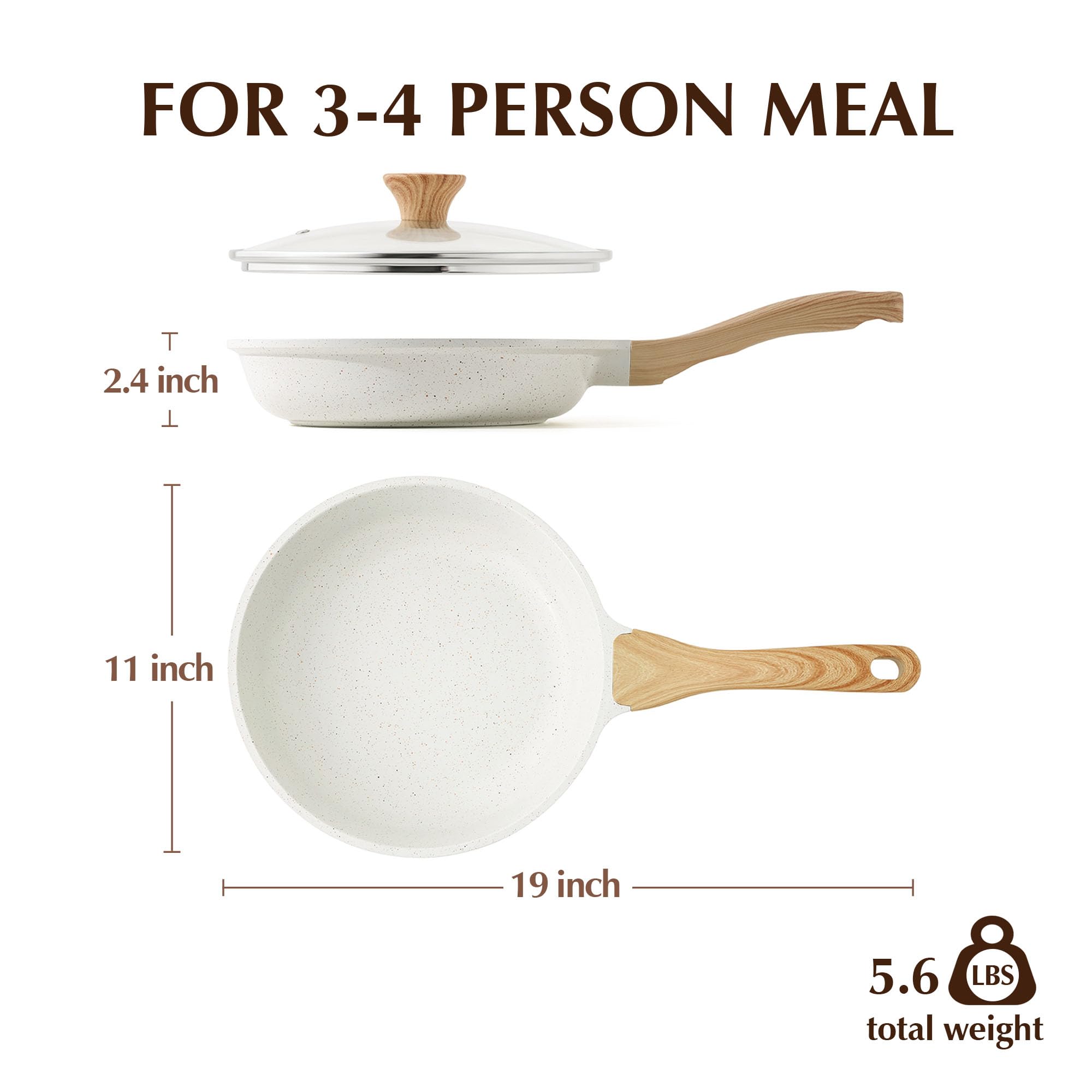 SENSARTE PFAS/PTFE/PFOA-free coating supports safe everyday cooking.