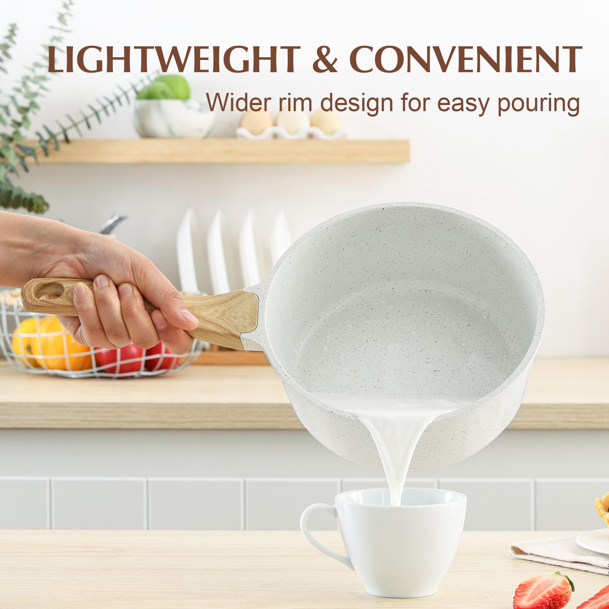 SENSARTE clear glass lid lets you monitor simmering without lifting heat
