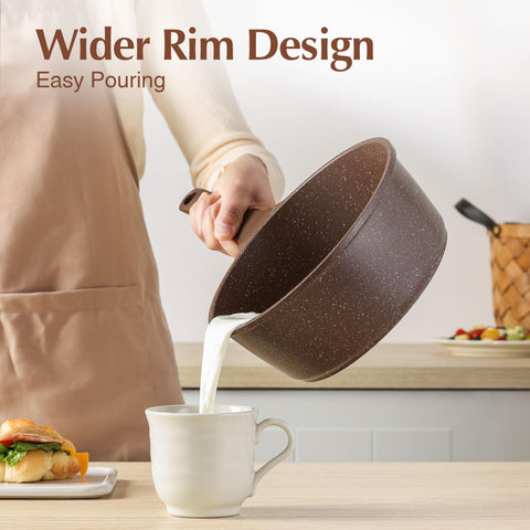 SENSARTE drip-free pour spout aids clean, precise serving after cooking.