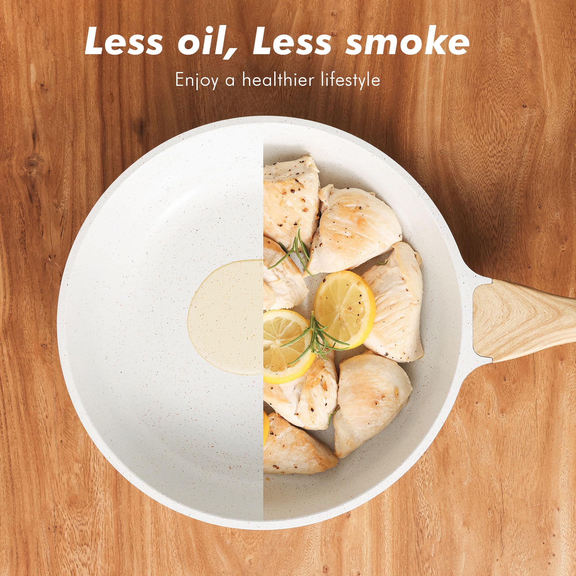 SENSARTE veggies sauté evenly with little oil, a clean-release experience