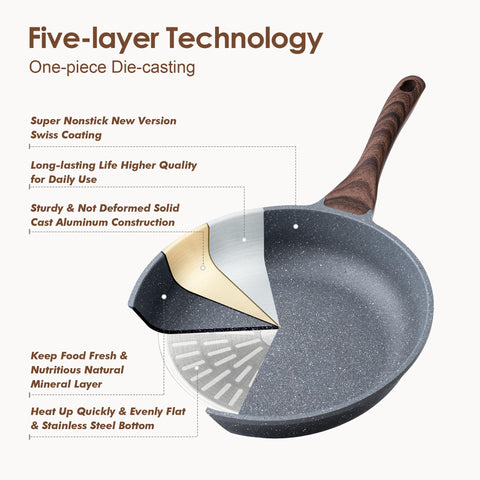 Sensarte silicone utensils duo for safe stirring and easy cleanup.