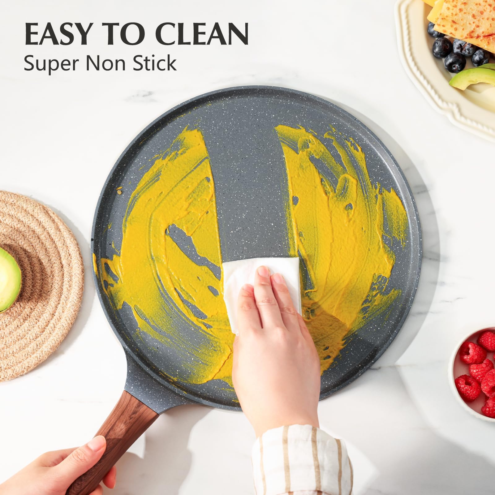 SENSARTE stay-cool Bakelite handle stays cool during cooking