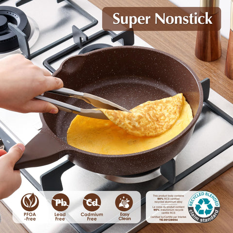SENSARTE stay-cool handle pan keeps grip comfortable as you stir-fry.