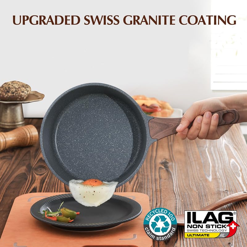 Sensarte Swiss ILAG coating close-up, safe nonstick performance.