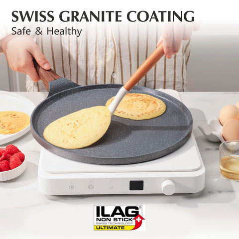SENSARTE Swiss granite coating close-up highlighting durable nonstick surface