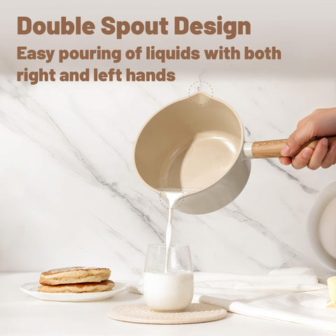 SENSARTE swivel-handle design aids hanging and stacking in compact kitchens.