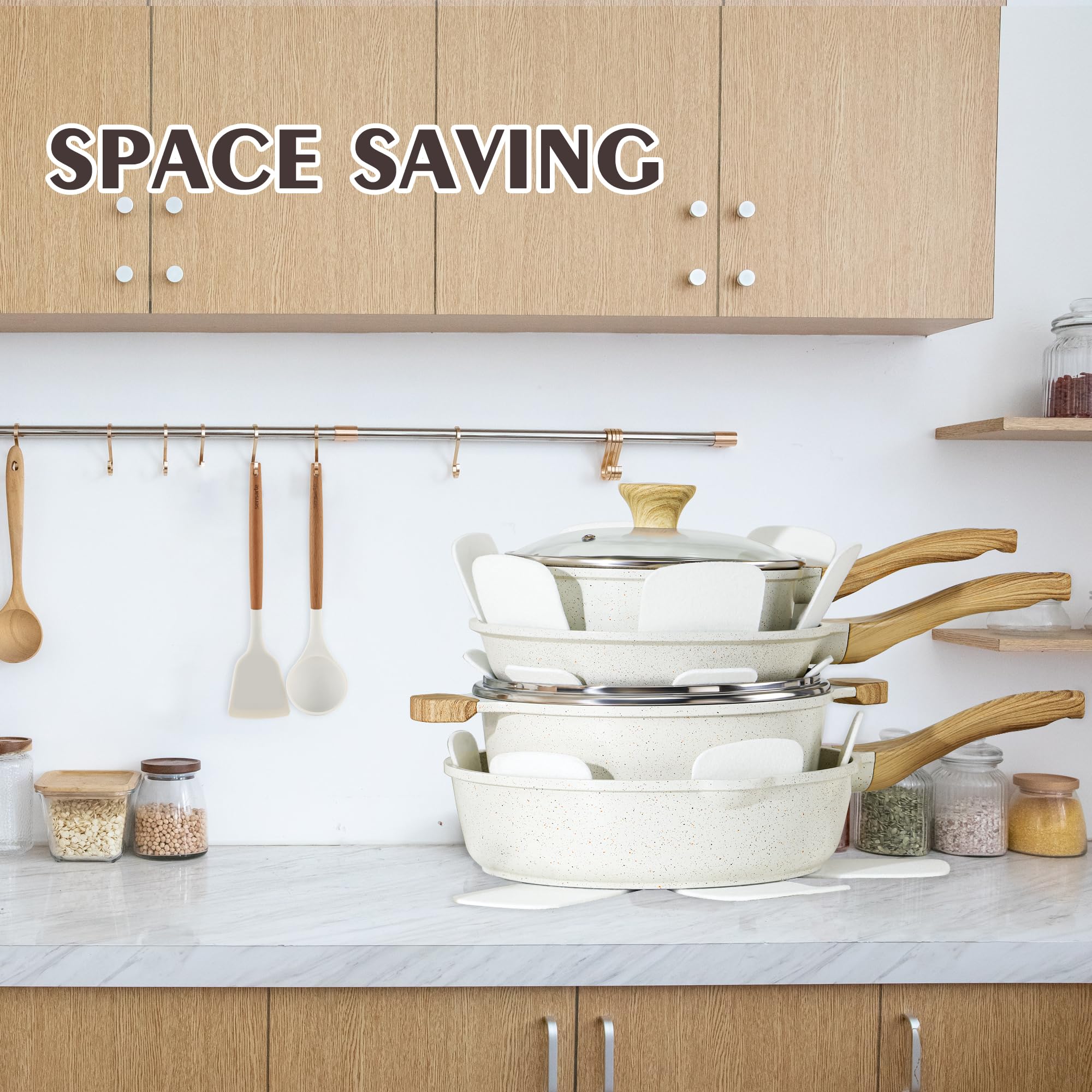 SENSARTE tempered glass lid lets you monitor simmering.