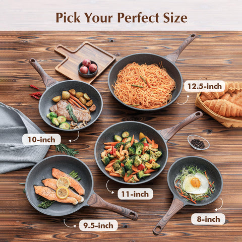 SENSARTE vegetable sauté emphasizes fast heat distribution and minimal sticking.
