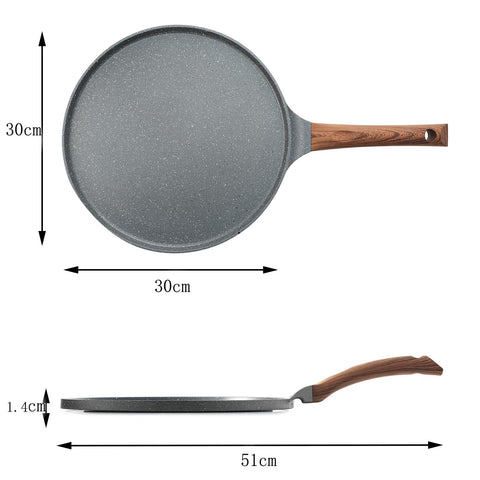 SENSARTE wooden spreader helps evenly distribute batter