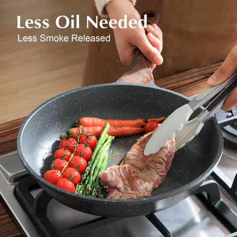 SENSARTE woodgrain handle stays cool for comfortable grip.
