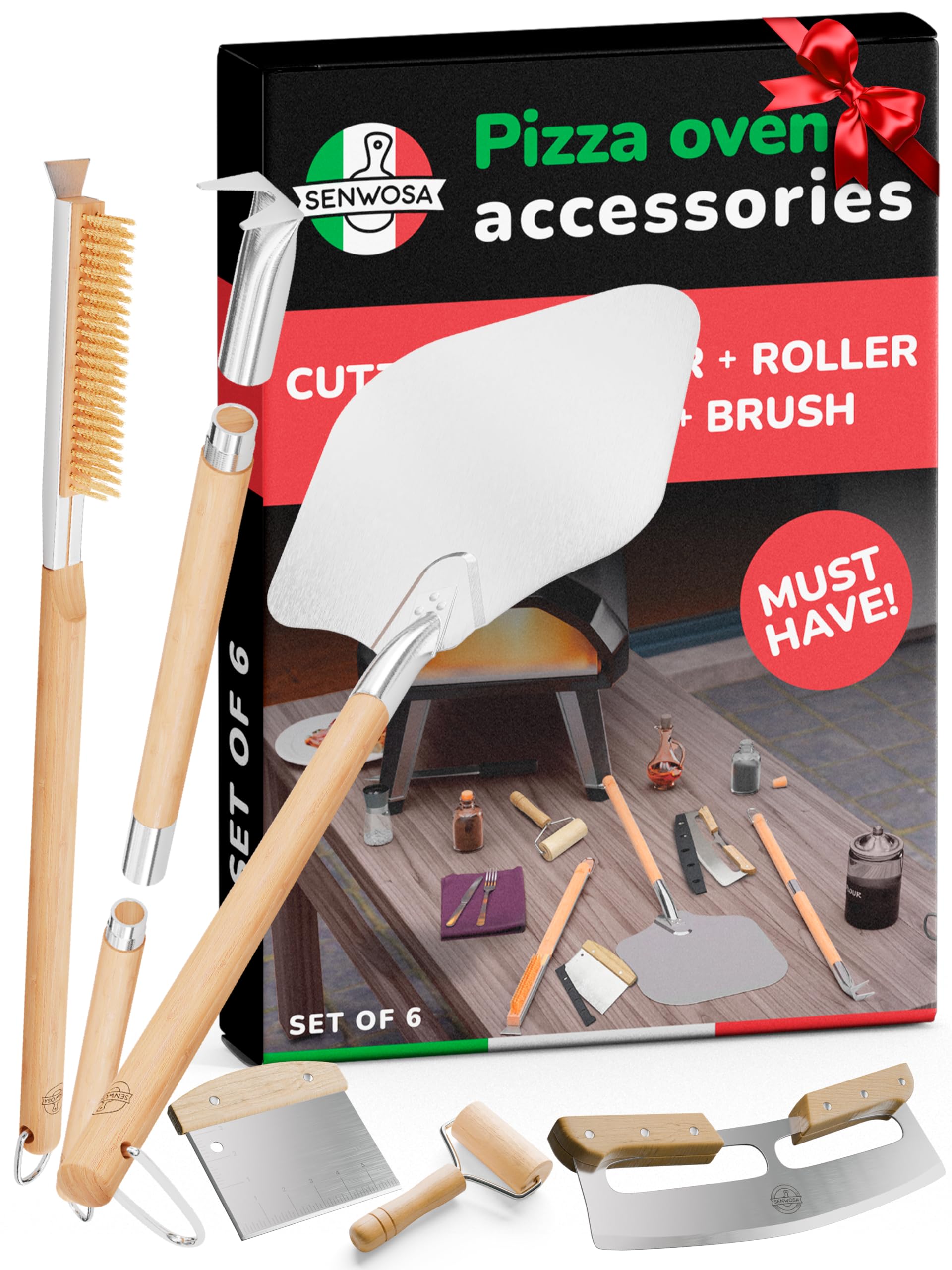 Senwosa complete pizza oven accessories kit ready for home use