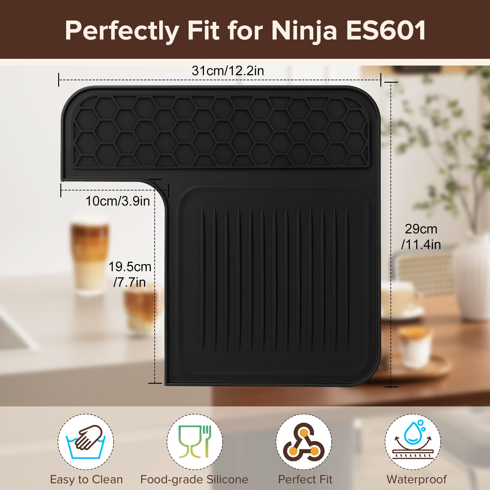 SEOIMU Ninja Luxe top mat stylishly complements kitchen setup around ES601/ES701