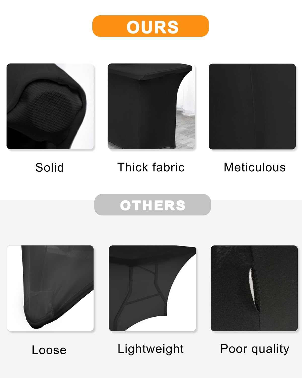 SEPARO 2-pack provides matching coverage for multiple tables at events.