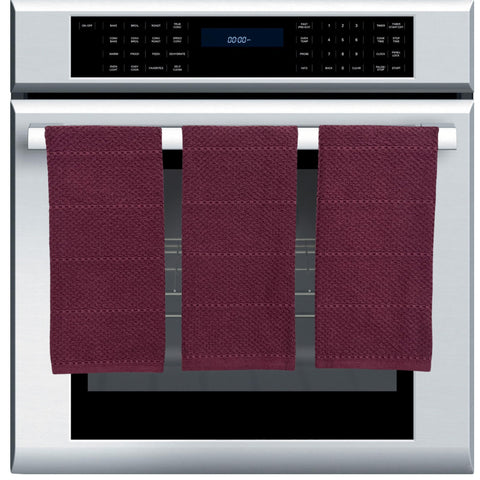 Serafina Home oversized 28x18 towel in action for quick spill absorption