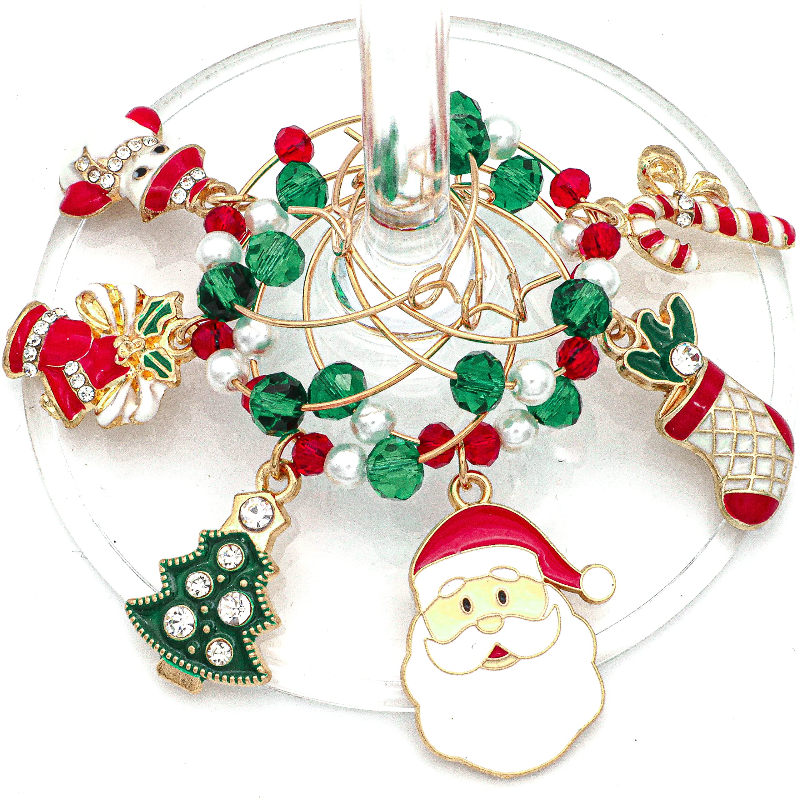 Serendipity gold Snowman wine charm adds playful seasonal flair