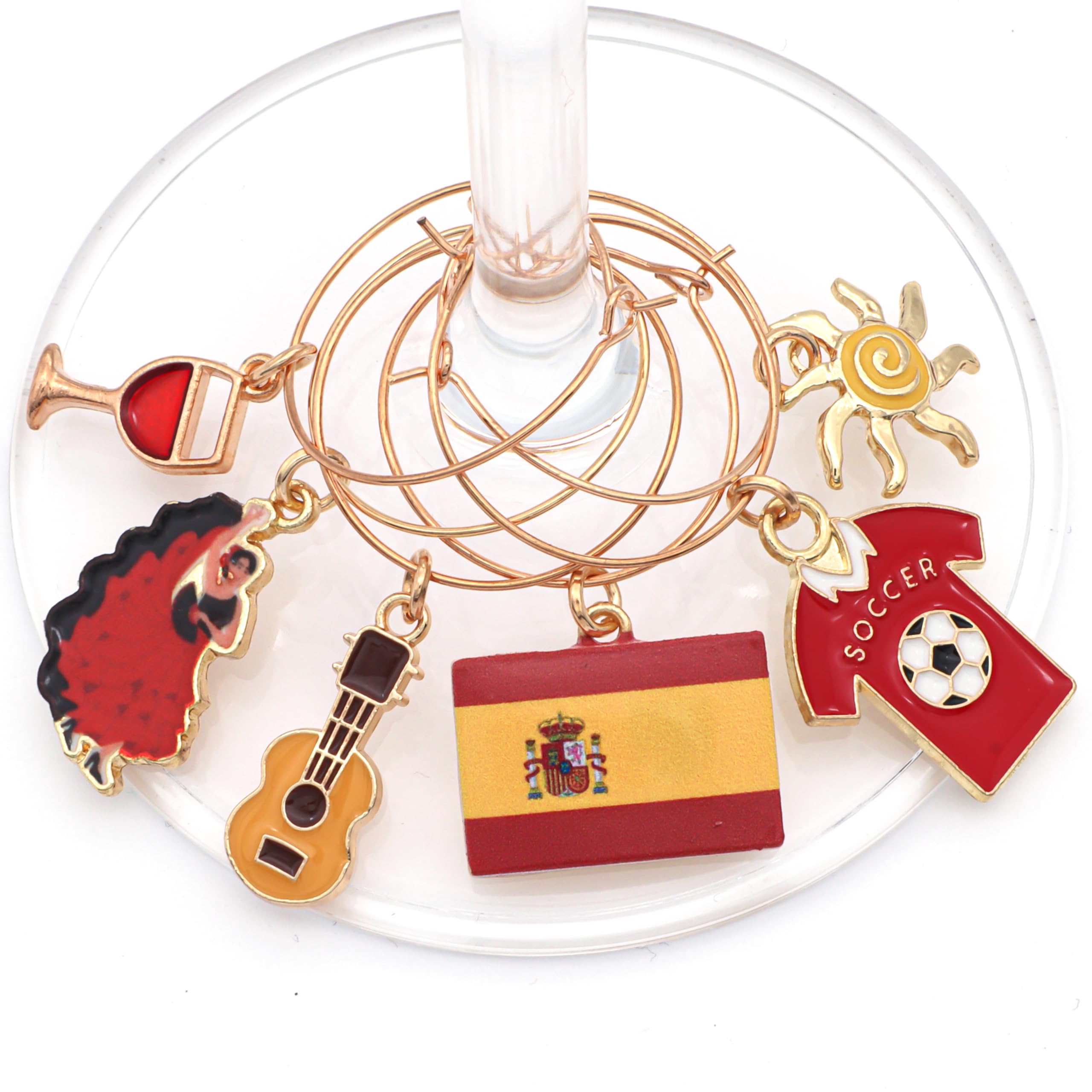 Serendipity wine charm on a wine glass for elegant entertaining