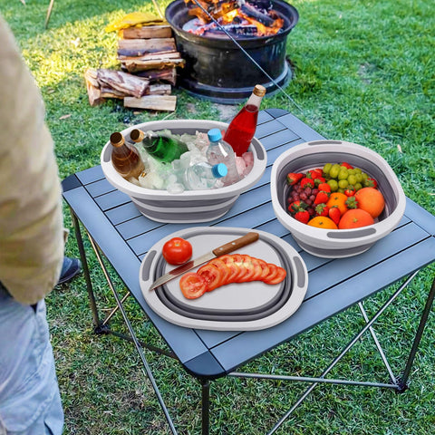 Seropy collapsible dish basin made of BPA-free PP and TPR.