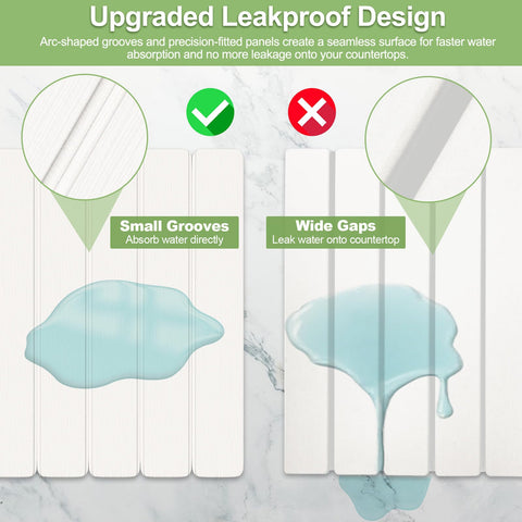 Seropy foldable drying mat demonstrates compact storage after use.