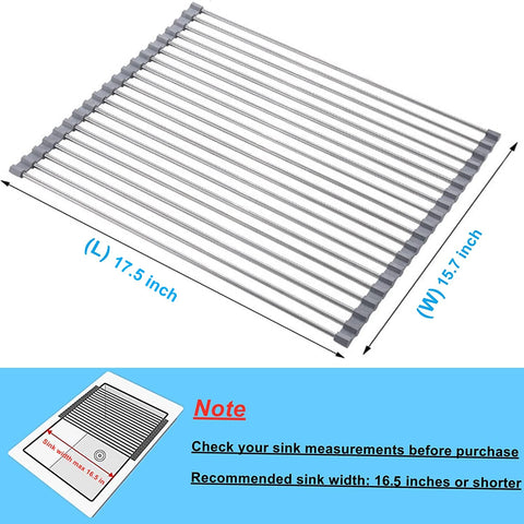 Seropy heat-resistant dish rack supports up to 33 lbs for heavy cookware.