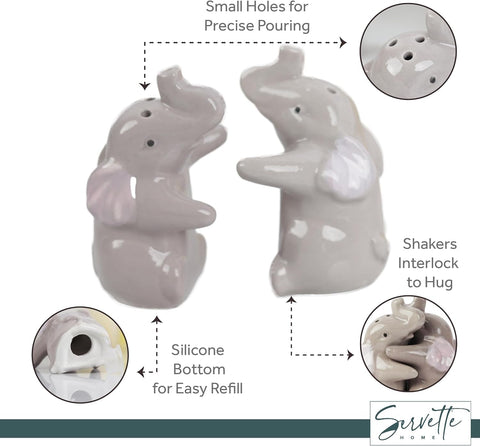 Servette Home mini salt and pepper shakers add decorative charm to kitchens.