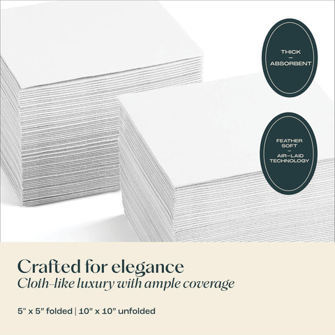 Servietto 200 linen-feel napkins on a bar setup, soft texture elevates presentation.