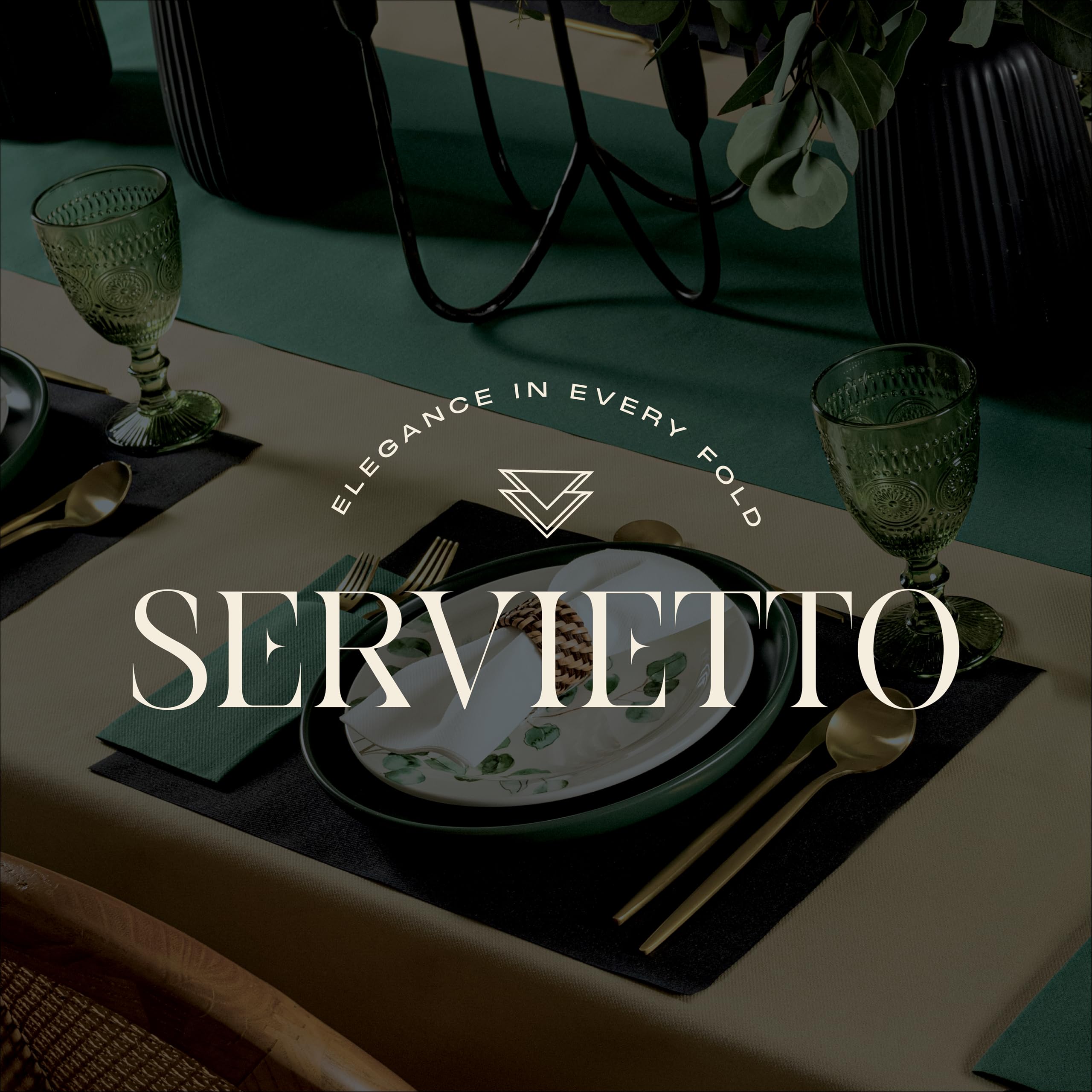 Servietto 200 linen-feel napkins ideal for wedding receptions and upscale events.