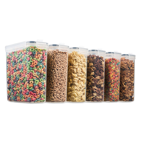 Seseno chalk marker and labels help customize pantry organization.