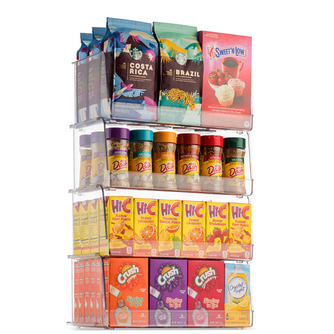 Seseno fridge organizer bin keeps fruits and yogurts neatly arranged