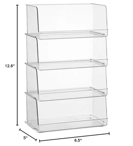 Seseno versatile clear bin for garage and playroom storage