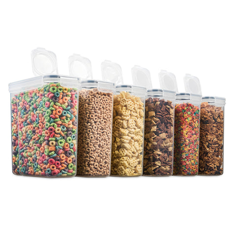 Seseno containers store pet food, baking supplies, snacks with ease.