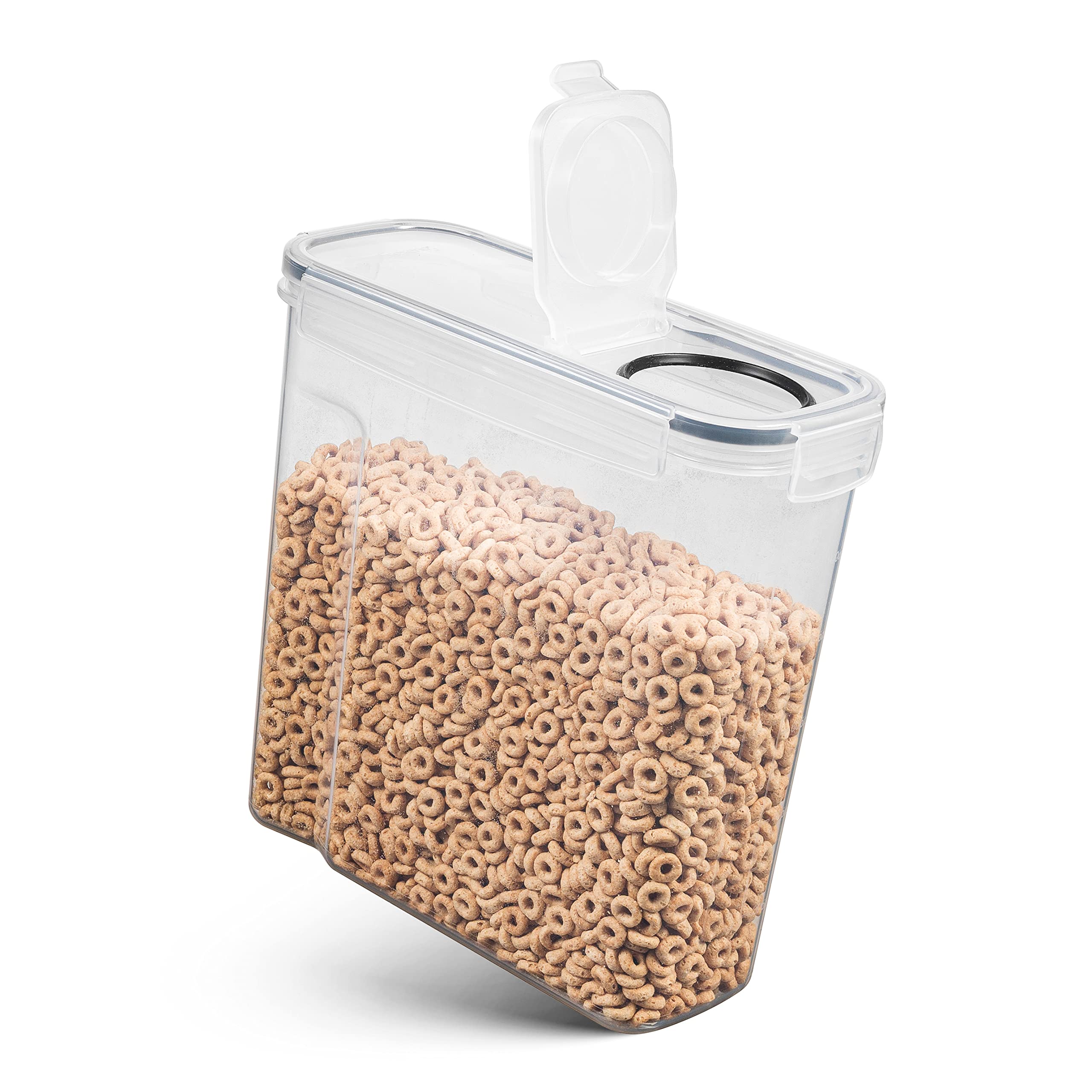 Seseno stackable storage design saves space in countertops and shelves.