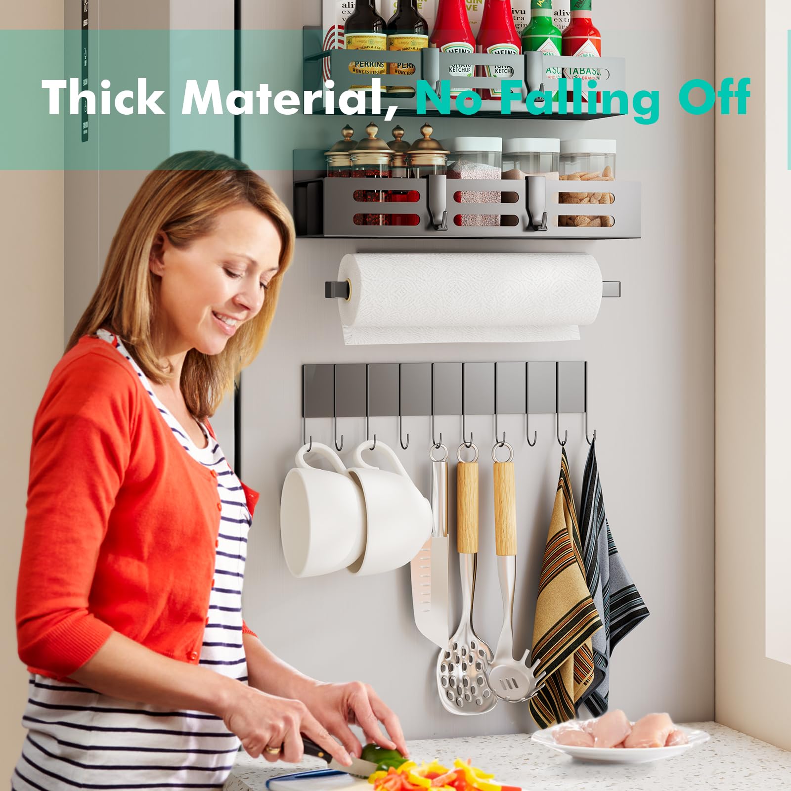 SETBAOO waterproof and rust-resistant finish resists spills and humidity.