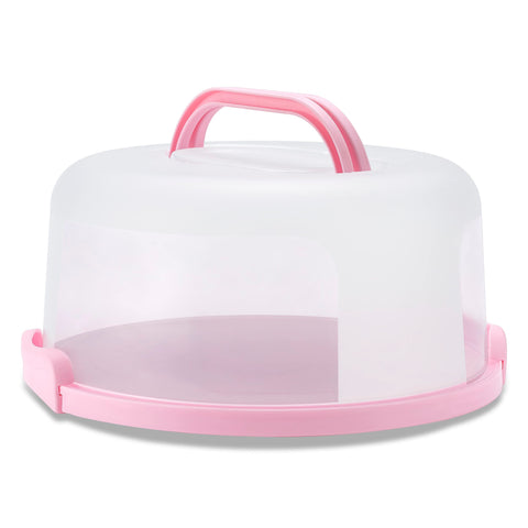 SETLUX cake carrier side view in pink for easy carry
