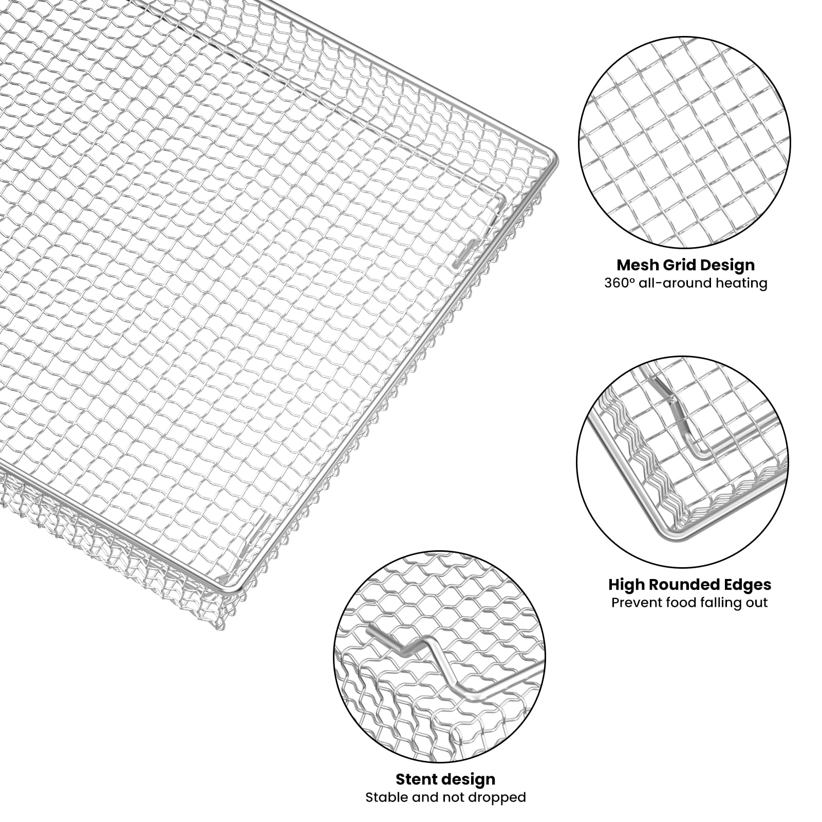 SettleDown food-grade stainless steel offers safe, durable high-temp performance.