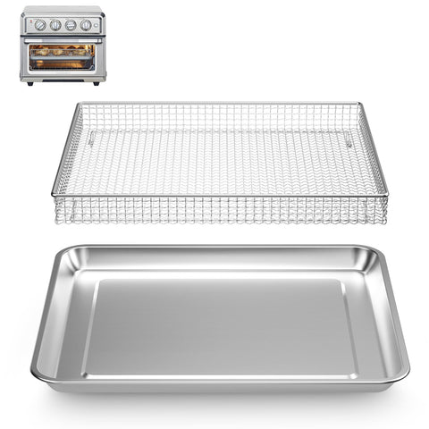 SettleDown stainless steel baking tray and TOA compatibility for even browning.
