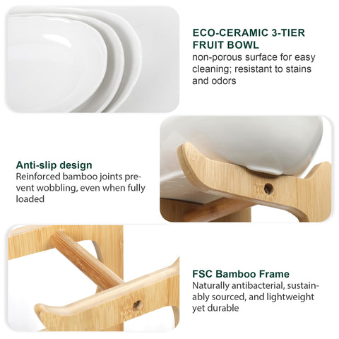 SEVEN SPARTA fruit bowl on counter showcases organized fruit storage at a glance.