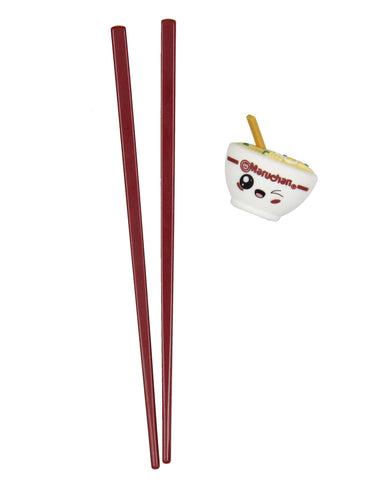 Seven Times Six kawaii face chopstick holder keeps utensils tidy.