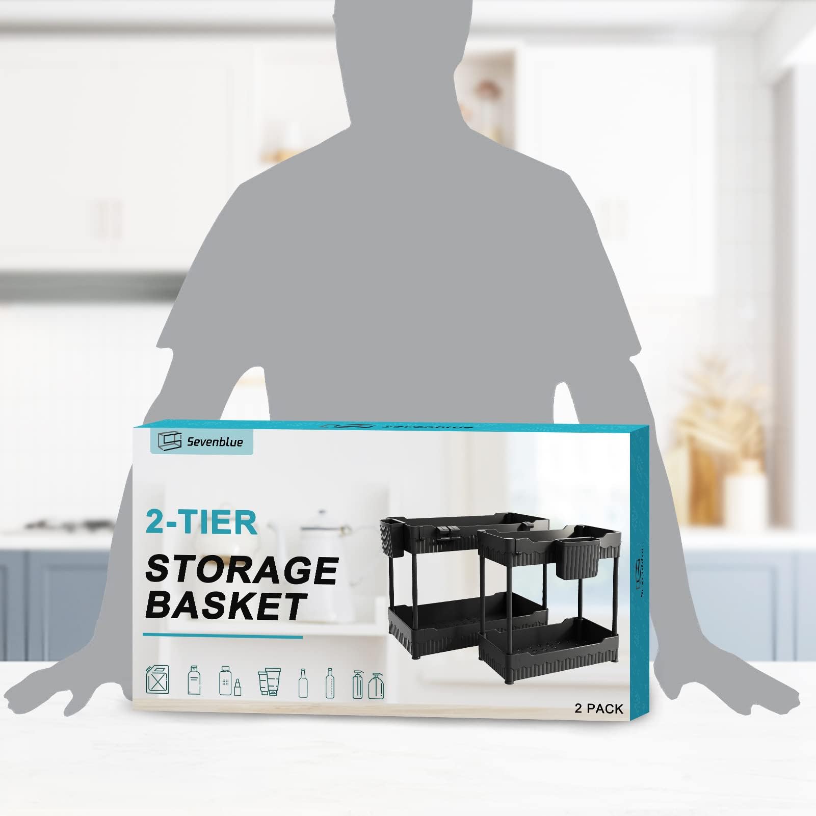 Sevenblue bundle includes large and medium baskets for versatile organization