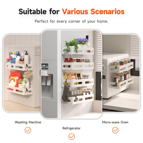 Sevenblue compact magnetic racks maximize small-space kitchen storage
