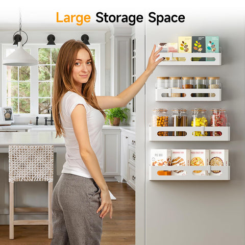 Sevenblue four-hook rack offers versatile kitchen storage and easy access.