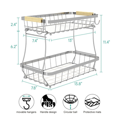 Sevenblue stackable design maximizes counter space when not full