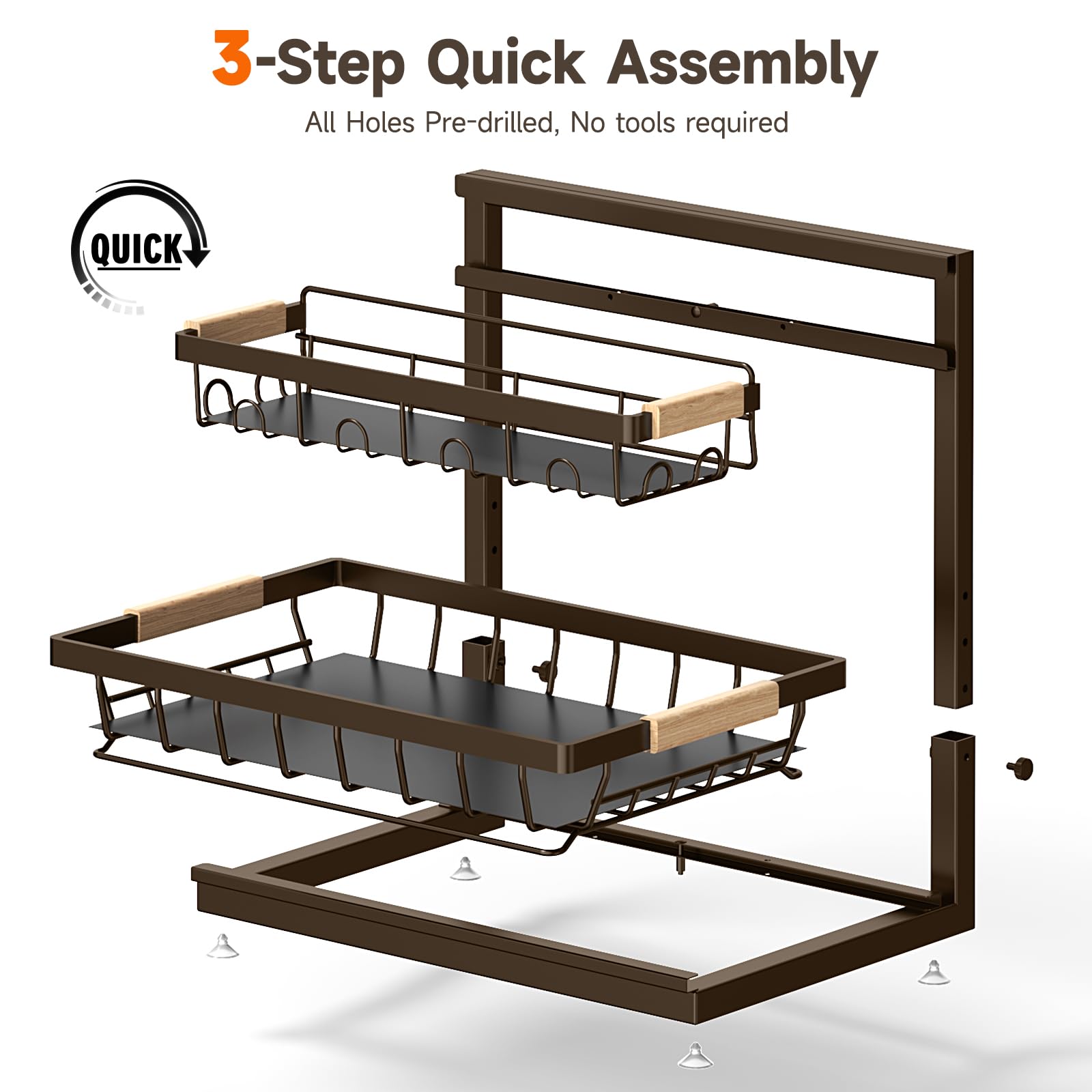 Sevenblue easy-to-clean design simplifies maintenance after spills.