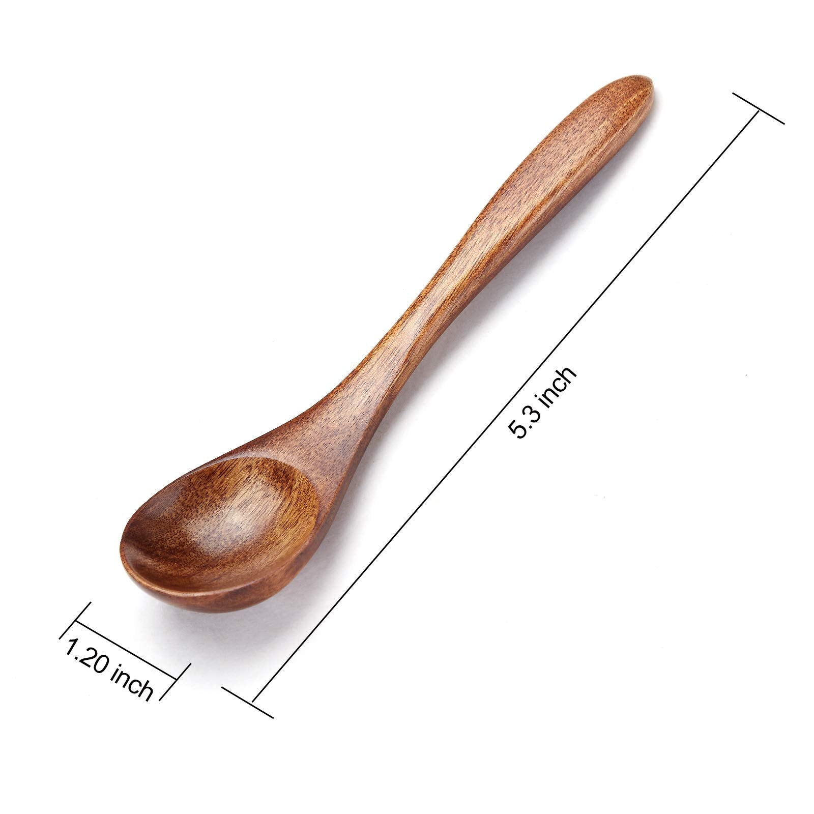 Sevensun handmade wooden spoon close-up showing smooth finish