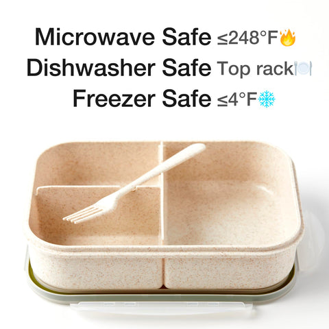 SEVENY Bento Box with spacious compartments for portion control and meal prep.
