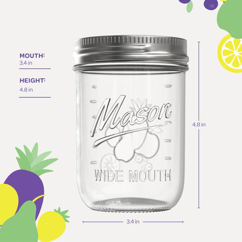 SEWANTA jars ideal for beverages, smoothies, salads, and DIY party decor