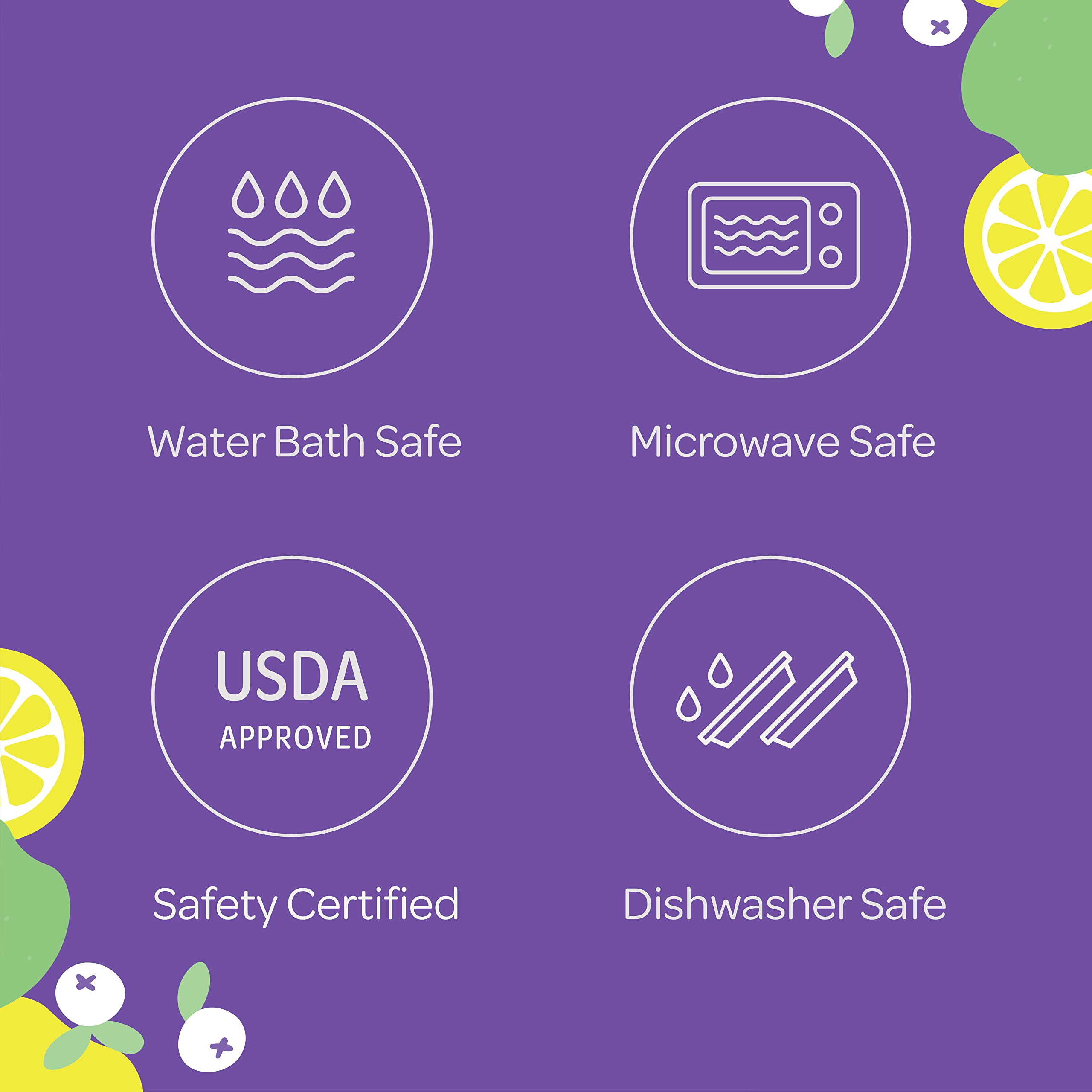 SEWANTA clear glass for full content visibility and quick identification