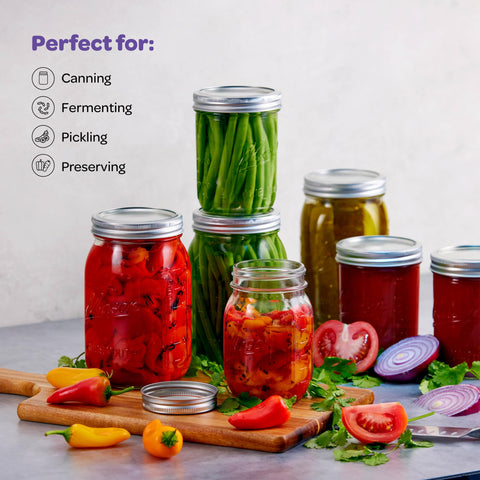 SEWANTA lids and bands 10-pack enabling reliable airtight storage