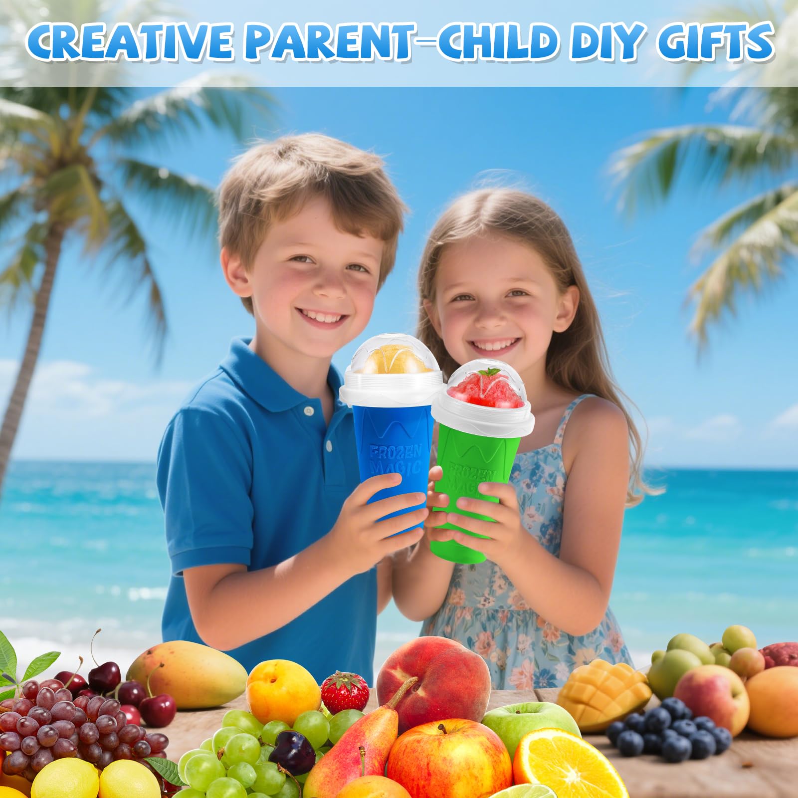 Sezau Slushie Cup 2-pack ideal for home parties.